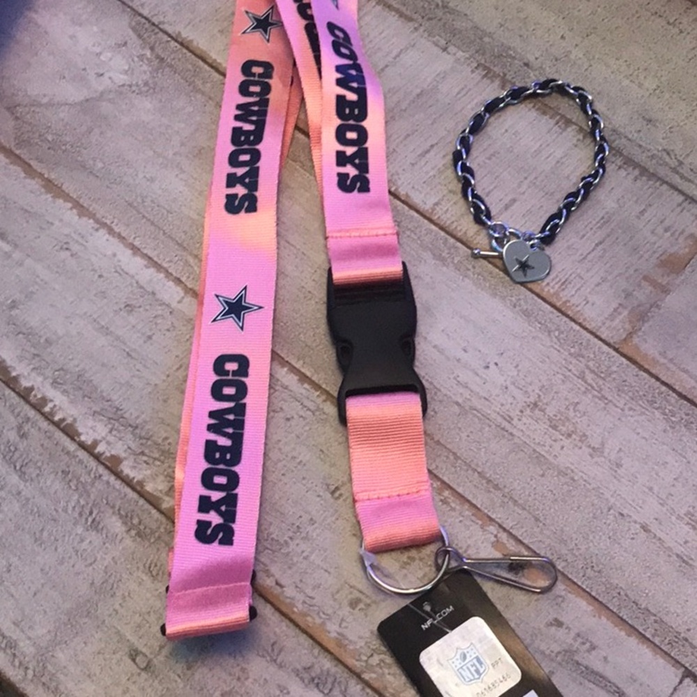 Dallas Cowboys Lanyard and bracelet